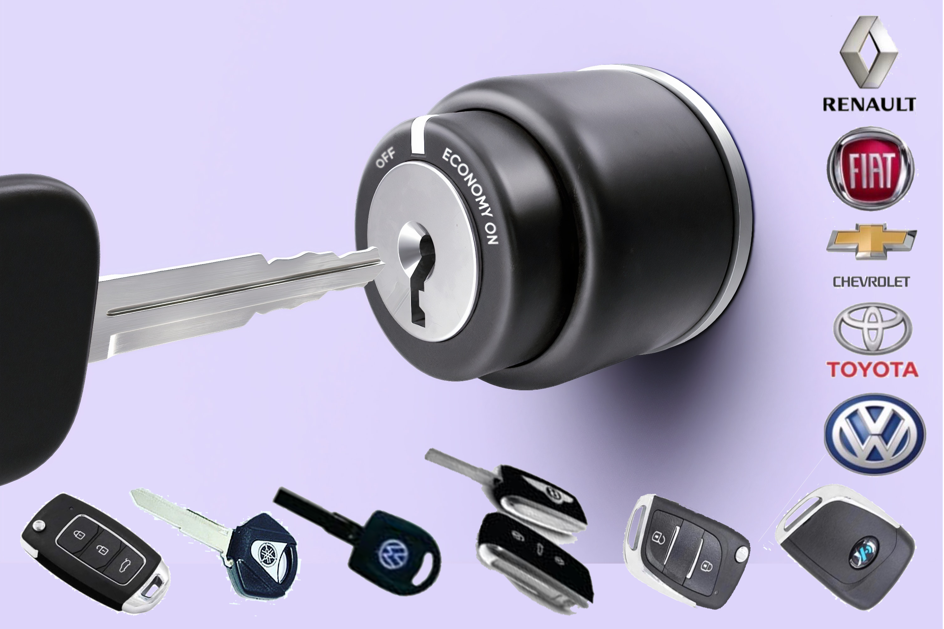 Llaves codificadas para automóviles